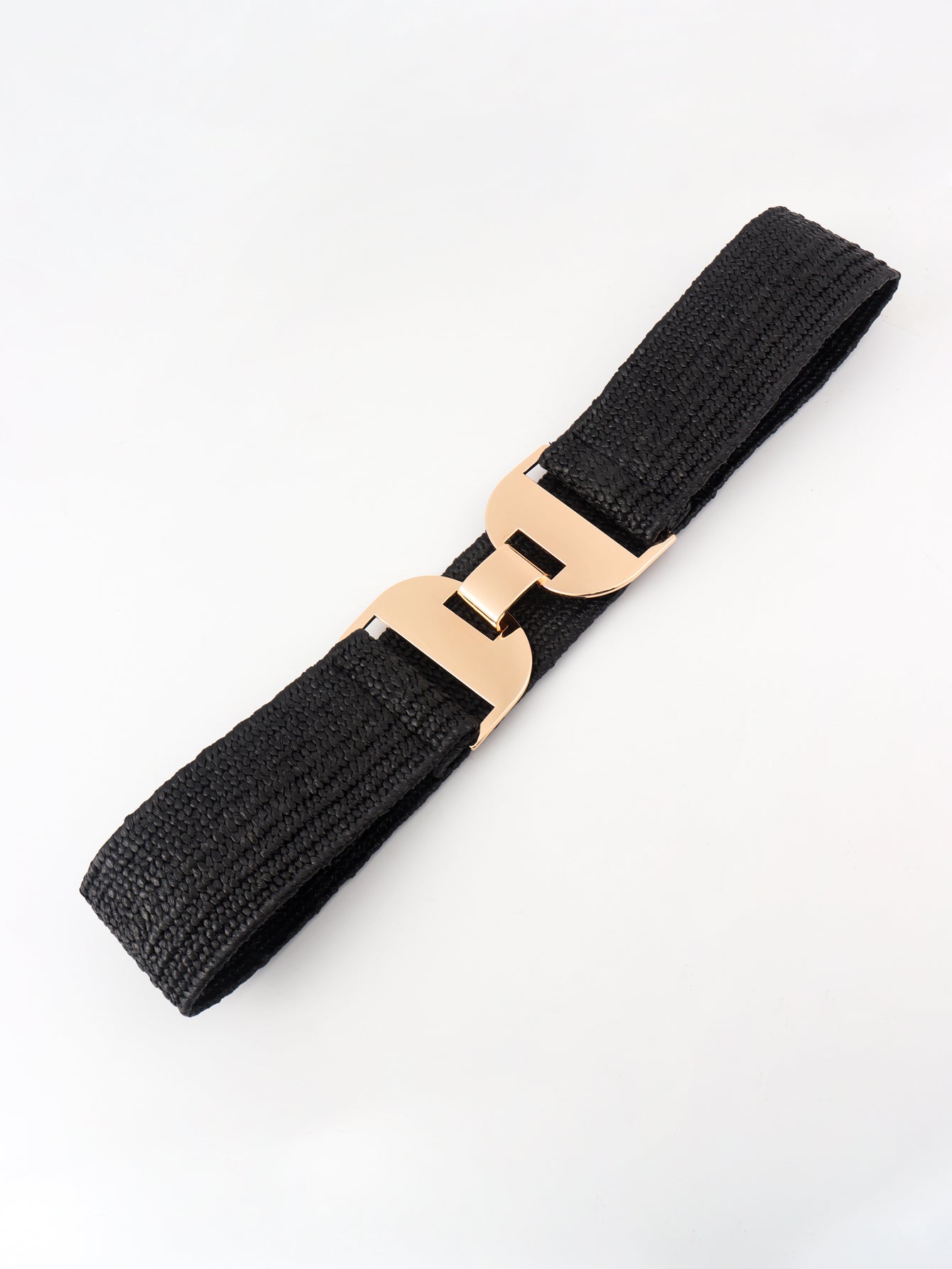 Alloy Buckle Elastic Belt -