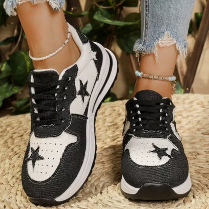 Star Lace Up Sneakers -