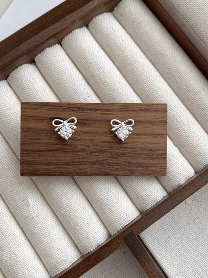 Bowknot Stud Earrings -