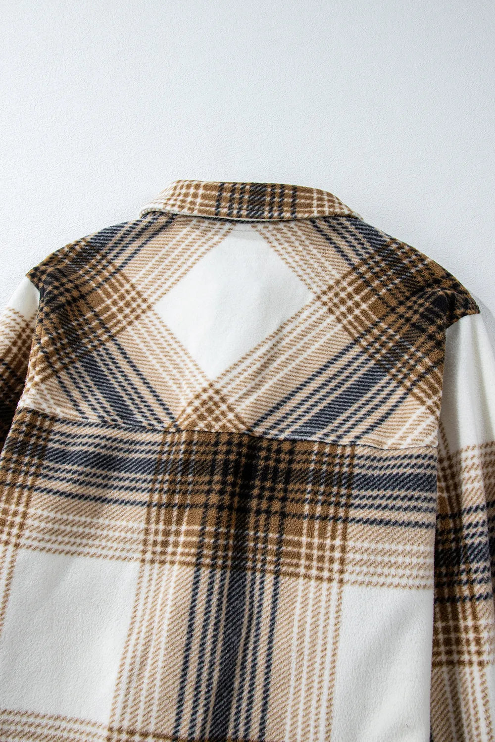 Plaid Button Up Long Sleeve Shacket -