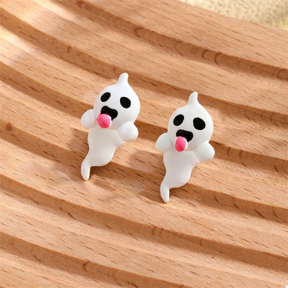 Ghost and Pumpkin Dangle Earrings -