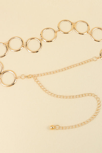 Circle Ring Chain Belt -