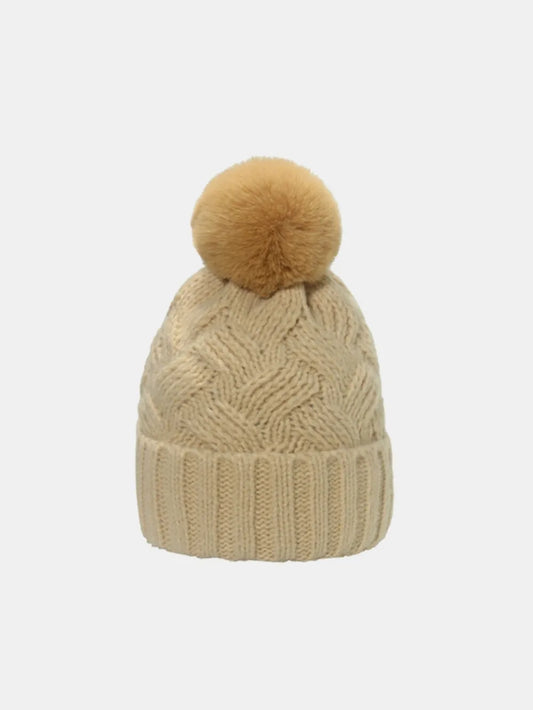 Roll Rim Cable-Knit Hat - Dust Storm One Size