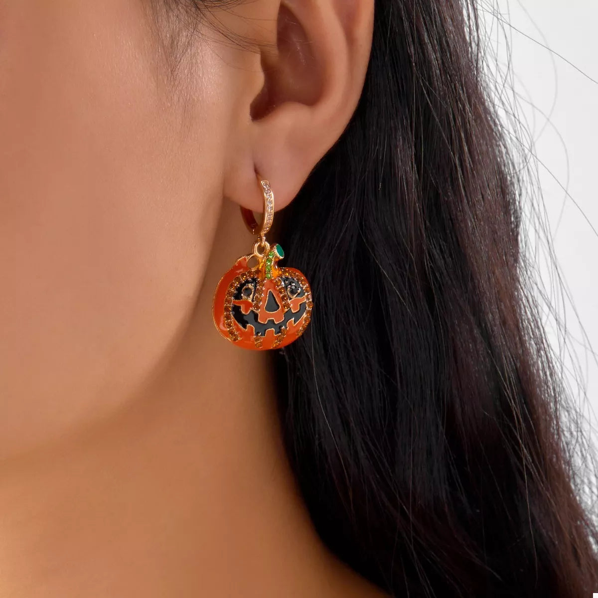 Pumpkin Drop Earrings -