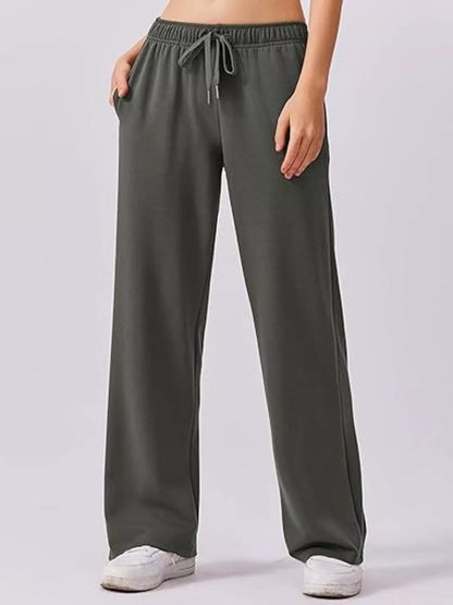 Relaxed Fit Quarter-Zip Top and Pants Set -