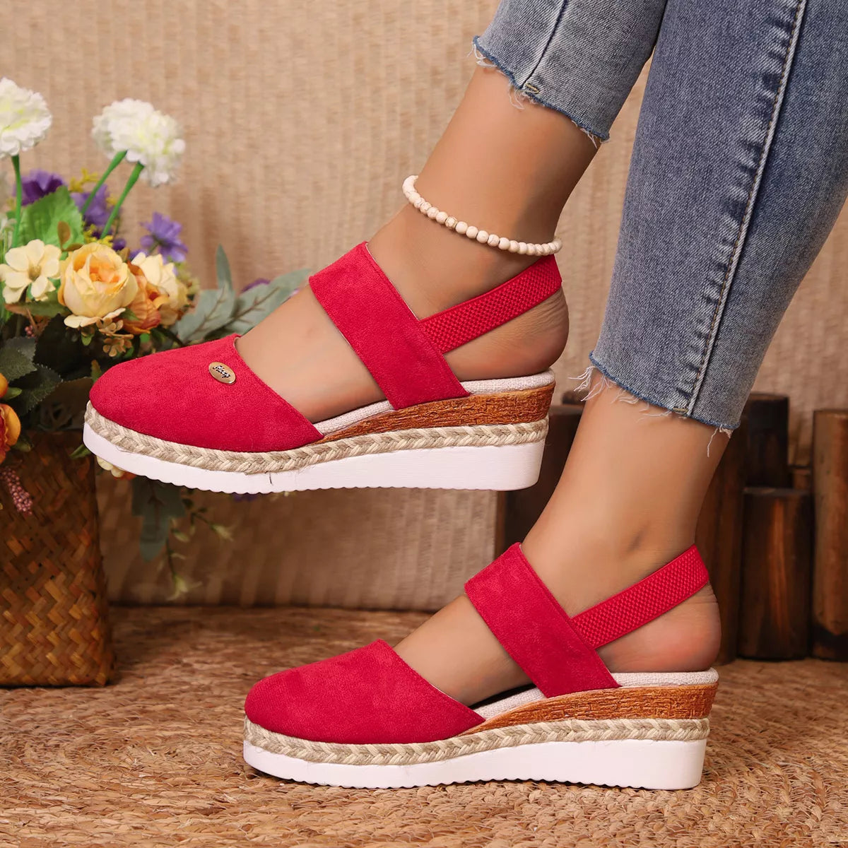 Espadrille Wedge Sandals -