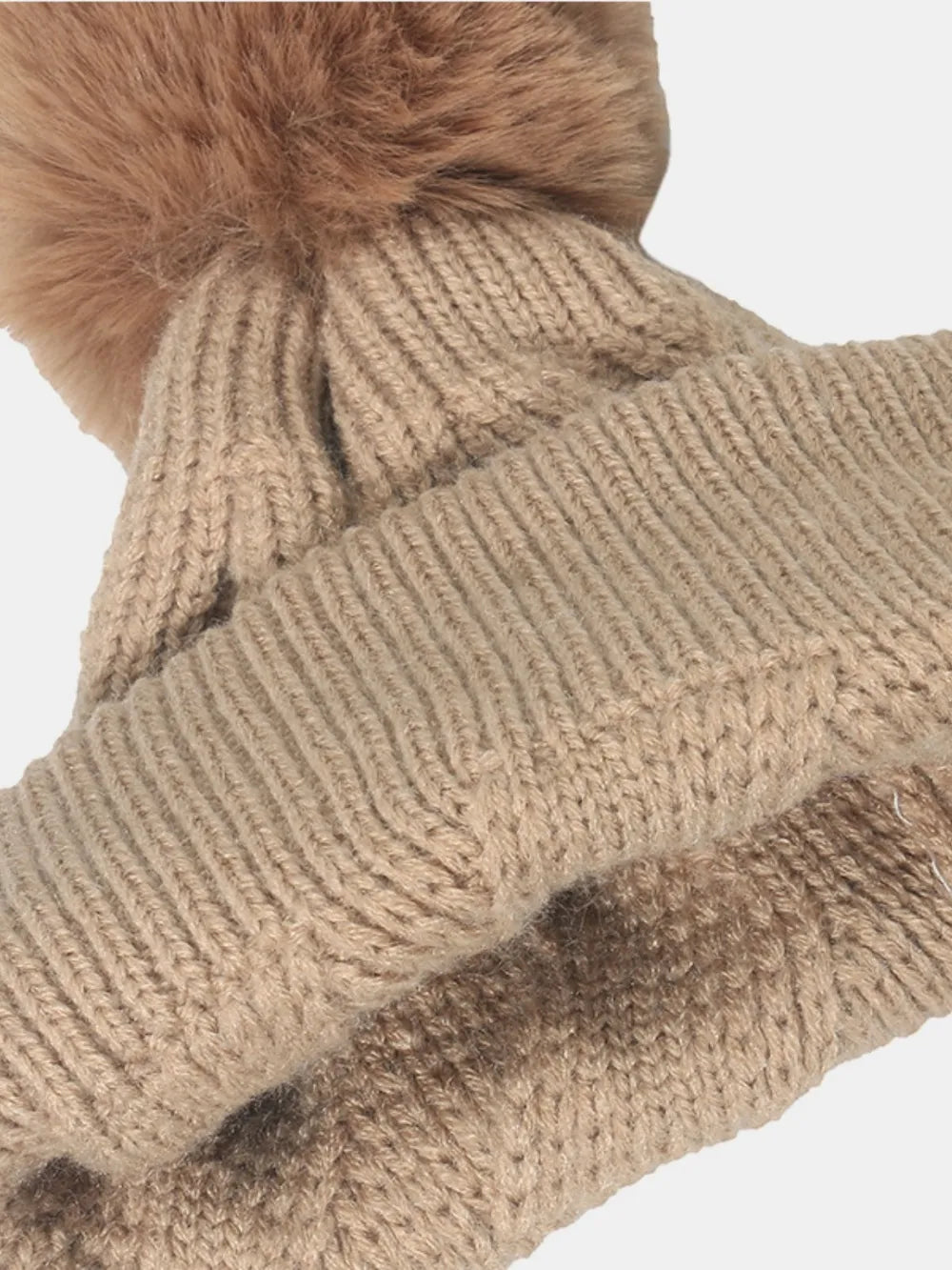 Roll Rim Hat with Pompom -