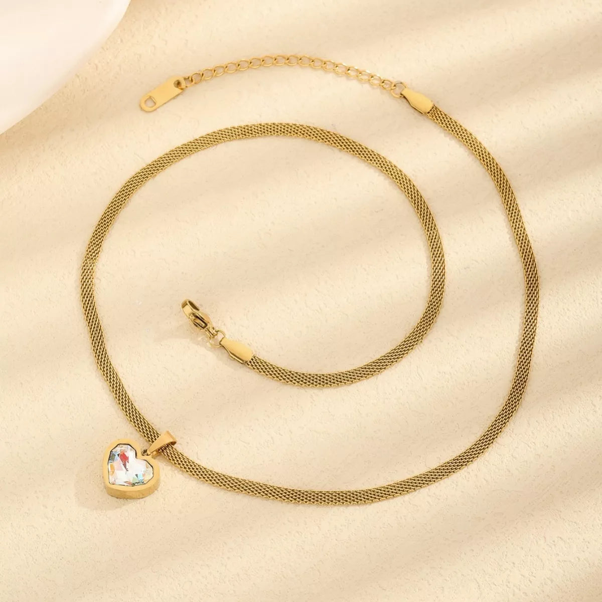 18K Gold-Plated Heart Necklace - Gold One Size