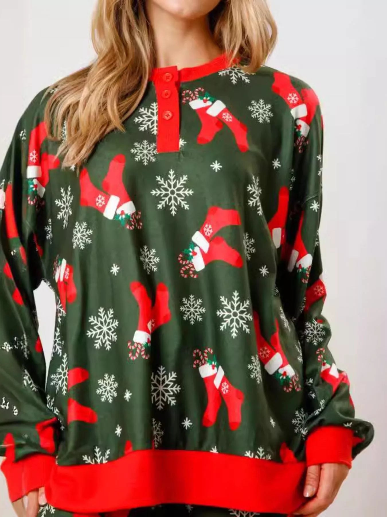 Christmas Long Sleeve Top and Pants Lounge Set -
