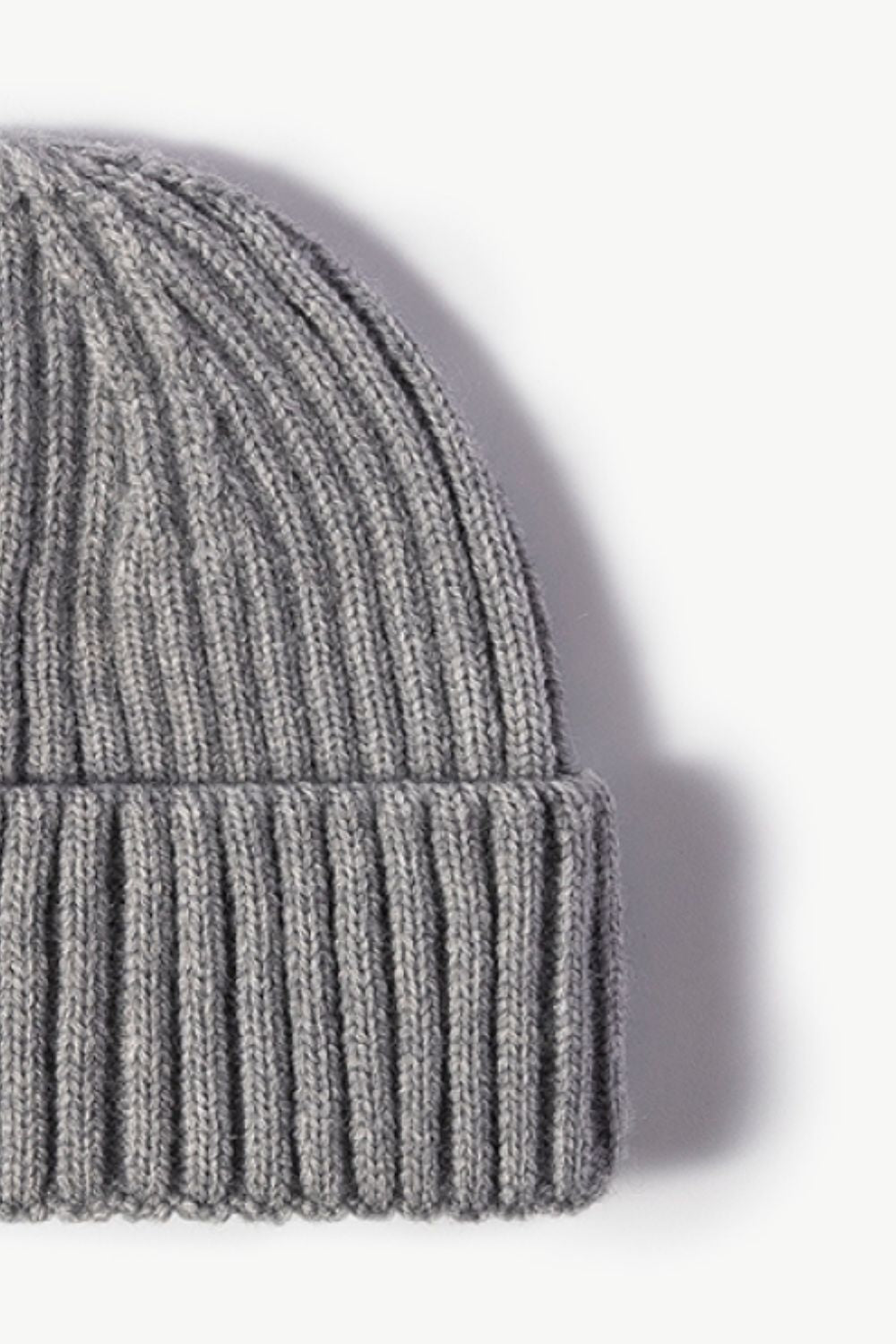 Rib-Knit Cuff Beanie -