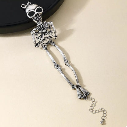 Skull Necklace and Bracelet Jewelry Set -
