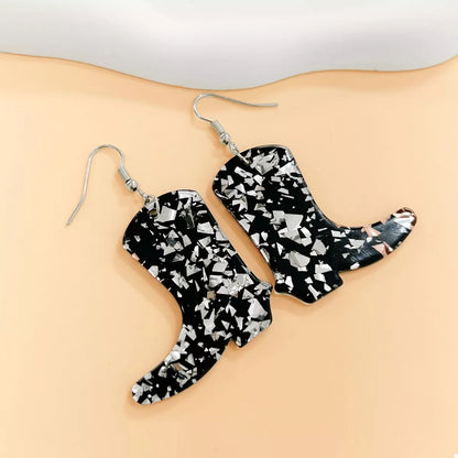 Cowboy Boot Dangle Earrings -