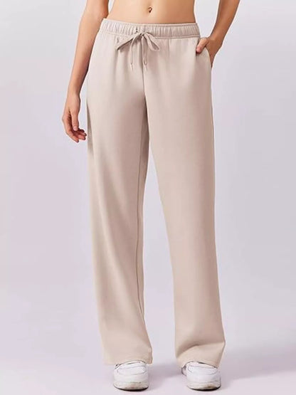 Relaxed Fit Quarter-Zip Top and Pants Set -
