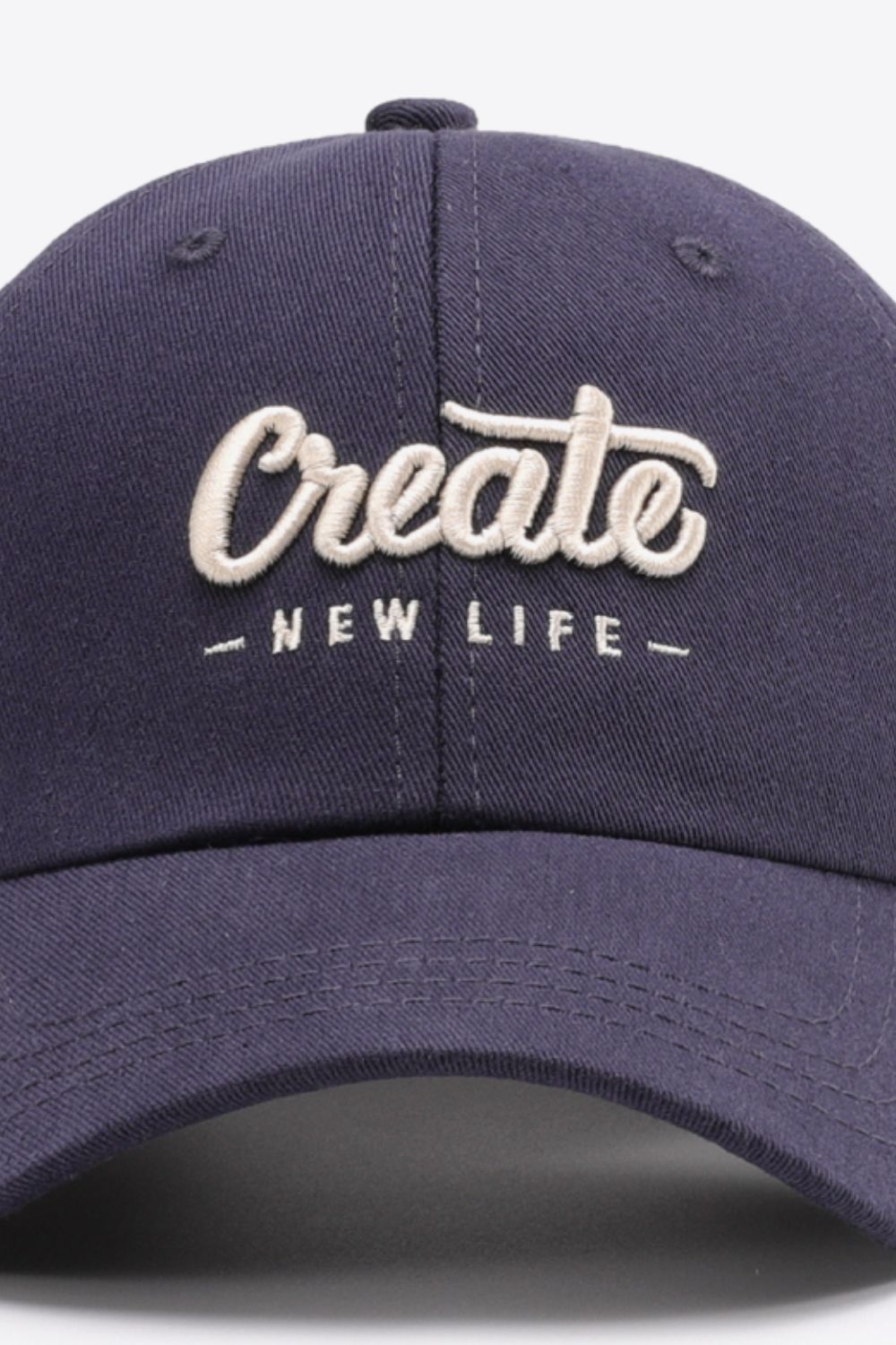 CREATE NEW LIFE Adjustable Cotton Baseball Cap -