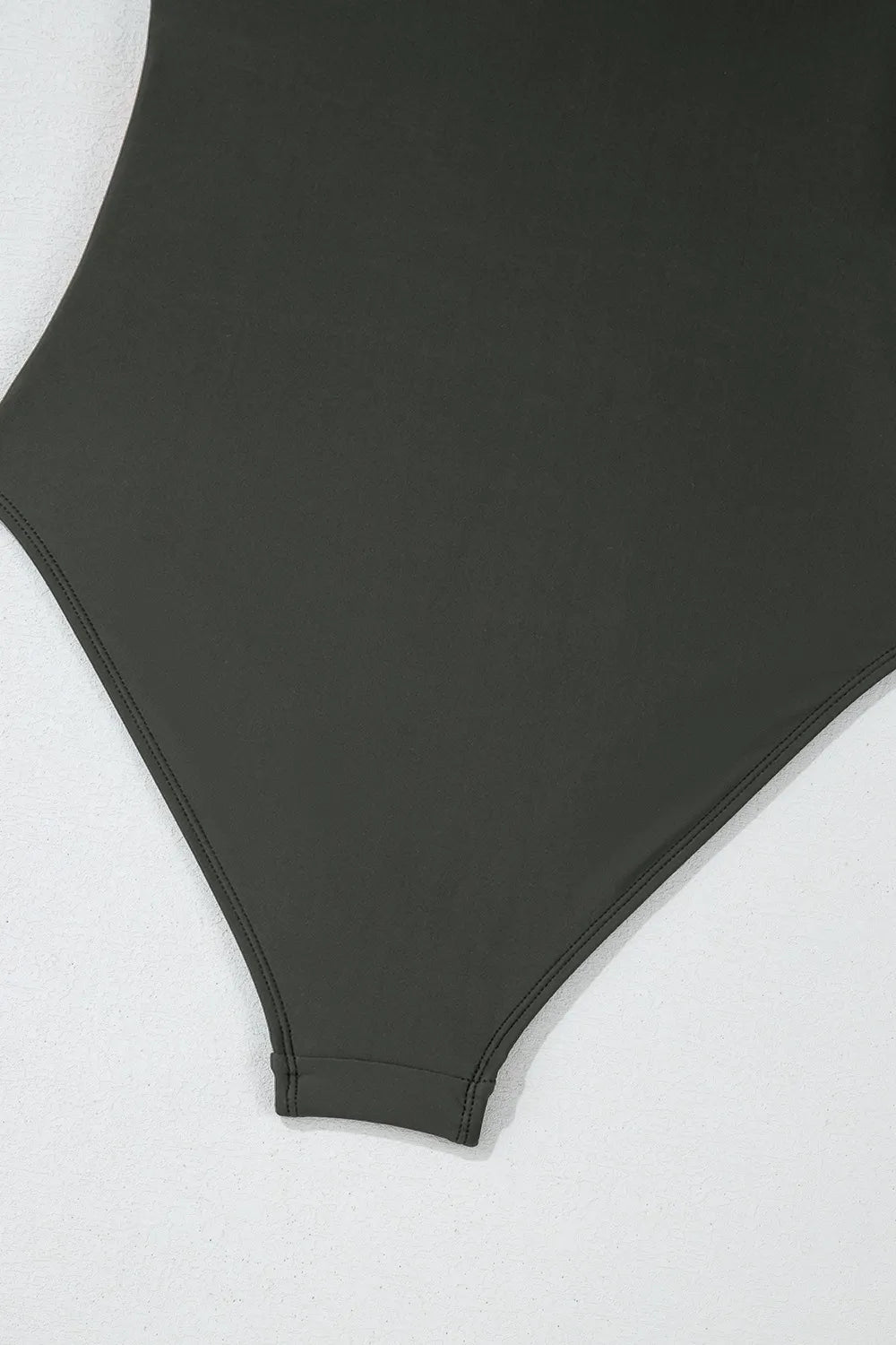 Color Block Padded Square Neck One Piece Swimsuit -