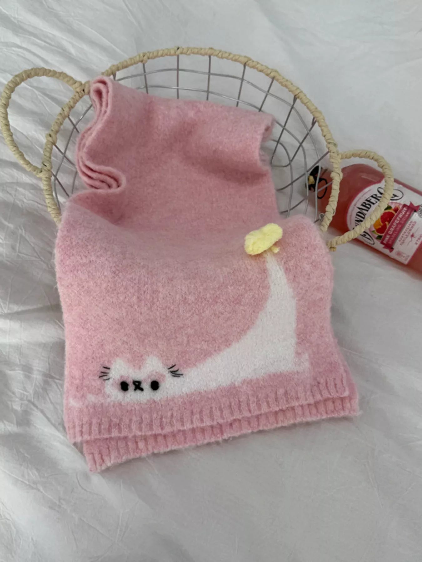 Cute Cat Knitted Scarf -