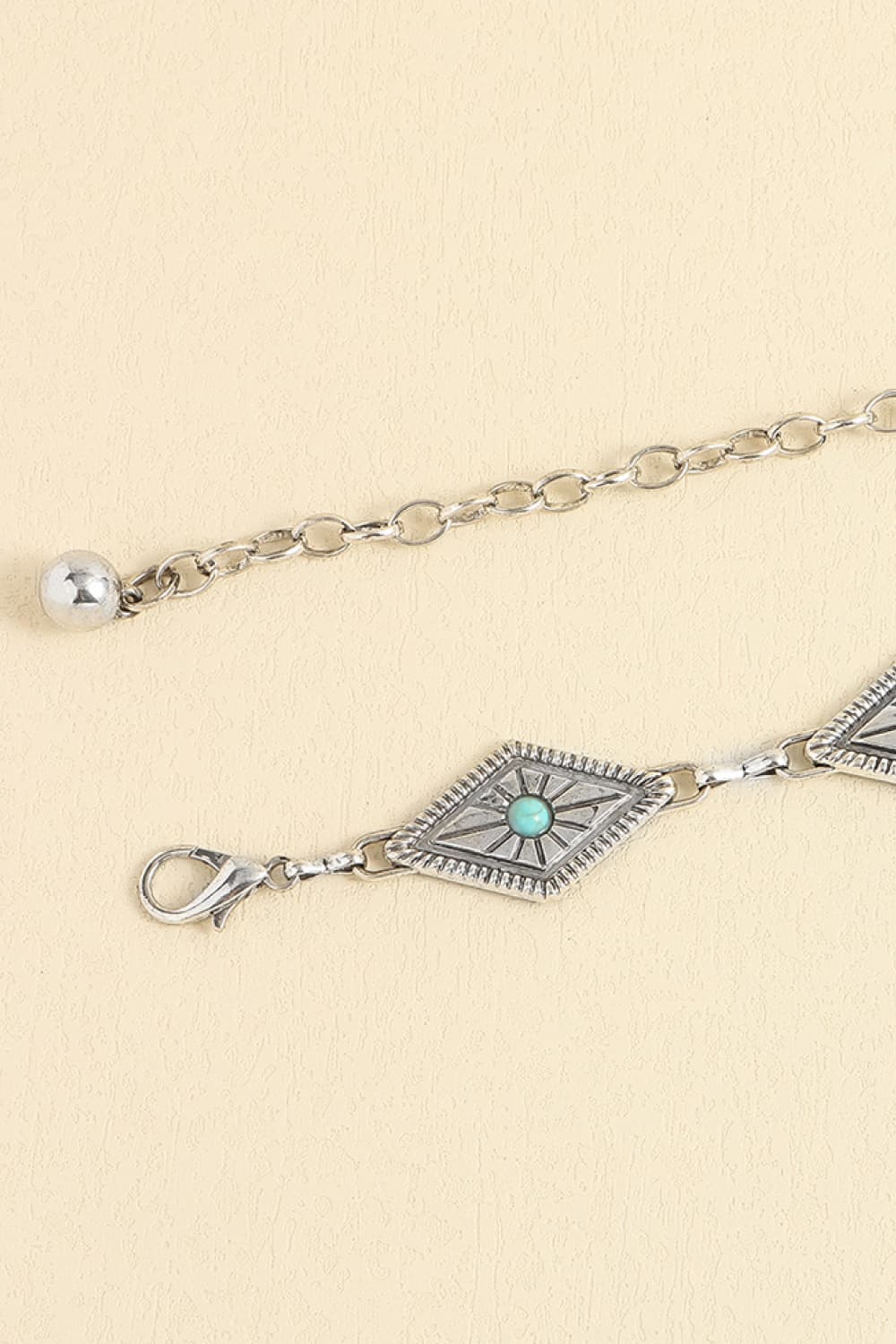 Vintage Turquoise Alloy Belt -
