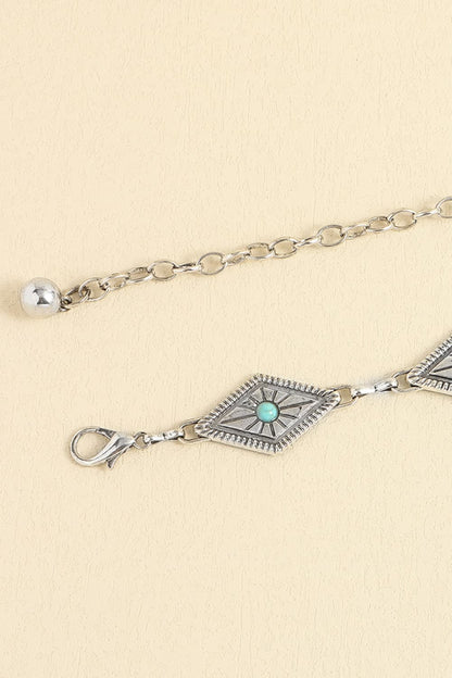 Vintage Turquoise Alloy Belt -