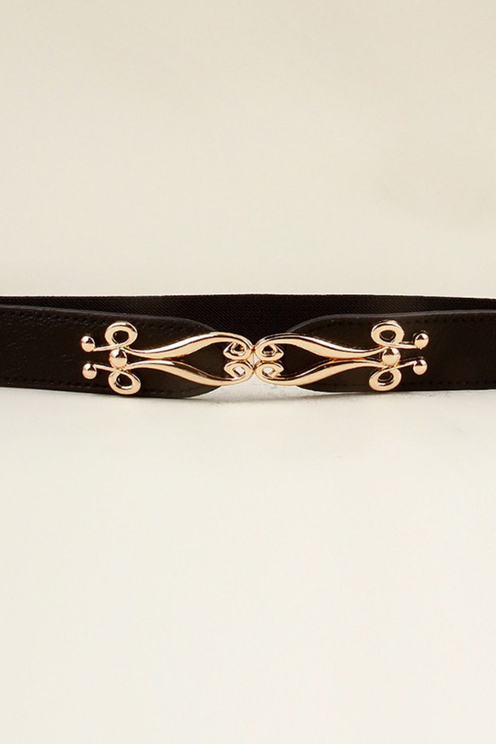 Alloy Buckle Elastic Belt -