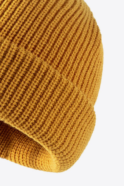 Calling For Winter Rib-Knit Beanie -