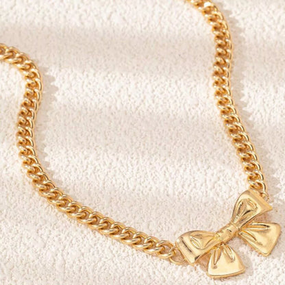 Bowknot Chain Necklace -