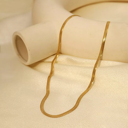 18K Gold-Plated Necklace - Gold One Size