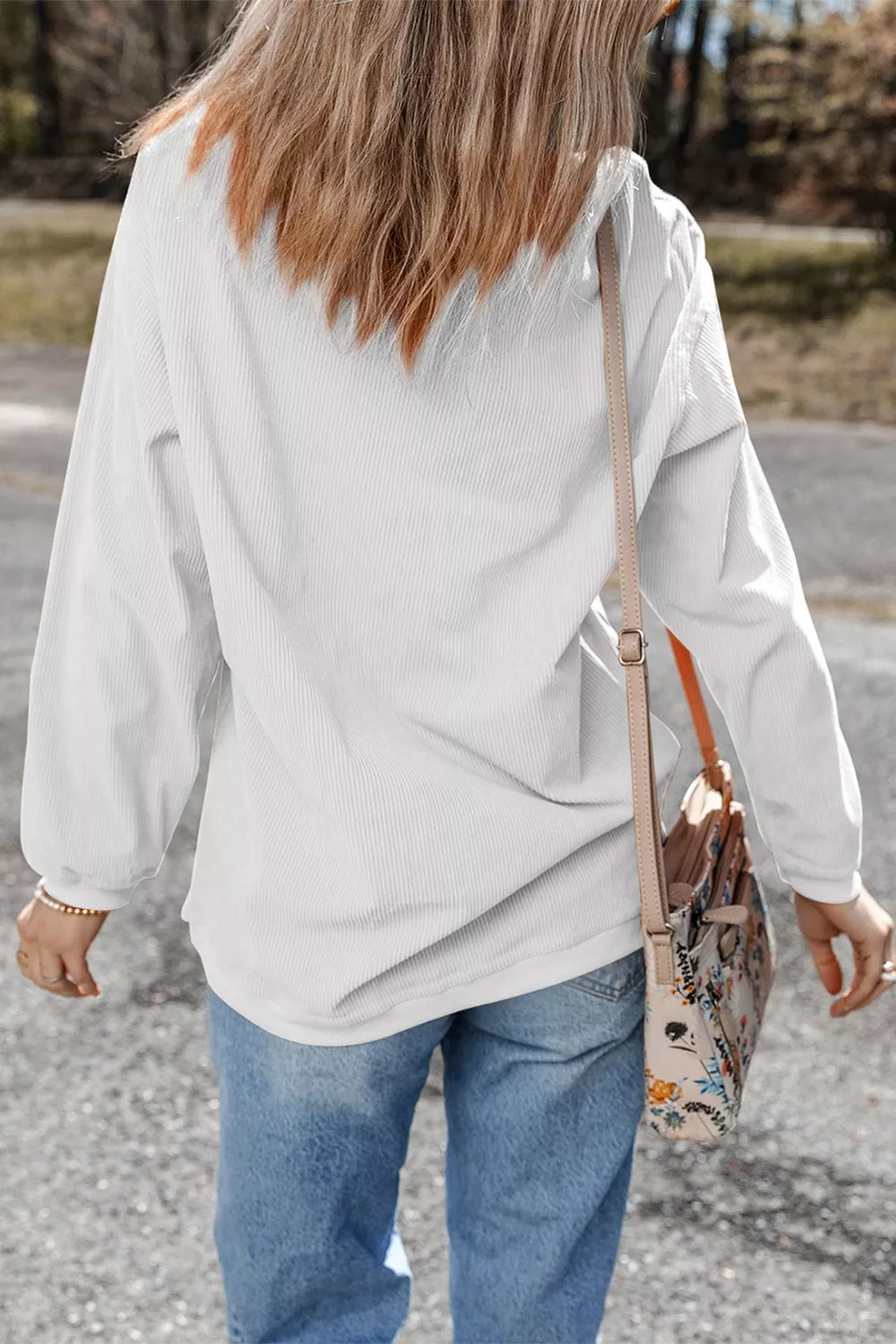 TIS Mardi Gras YALL Corded Ribbed Pullover Sweatshirt -