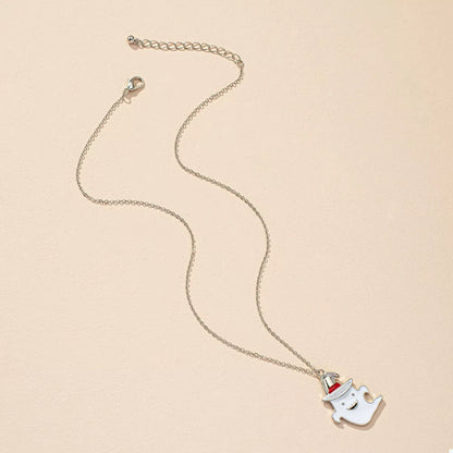 Cute Ghost Pendant Necklace -