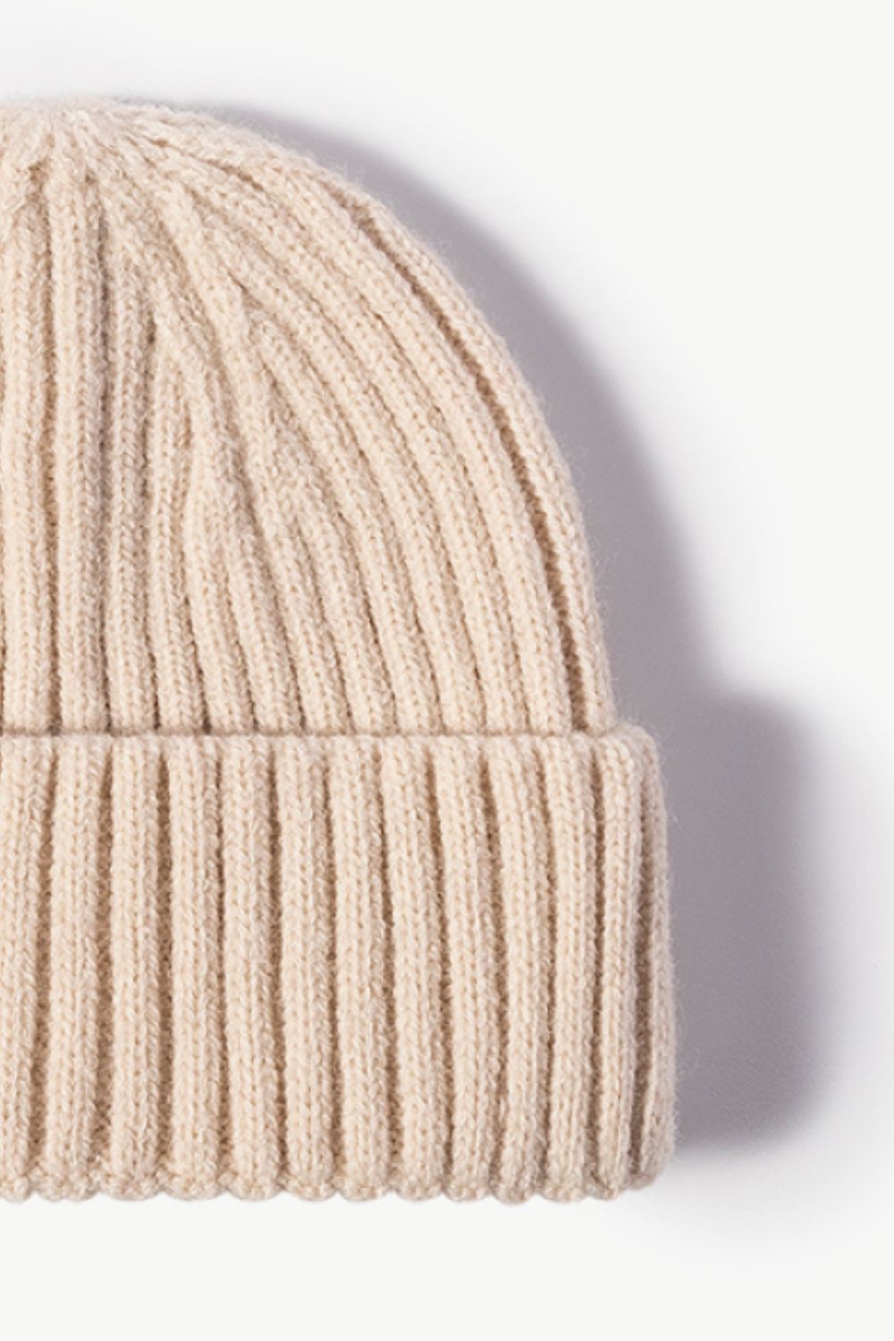 Rib-Knit Cuff Beanie -