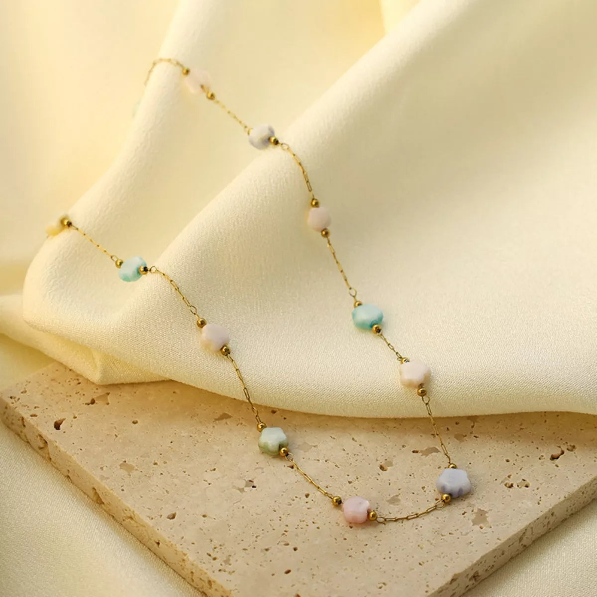 Star Charm Necklace - Gold One Size