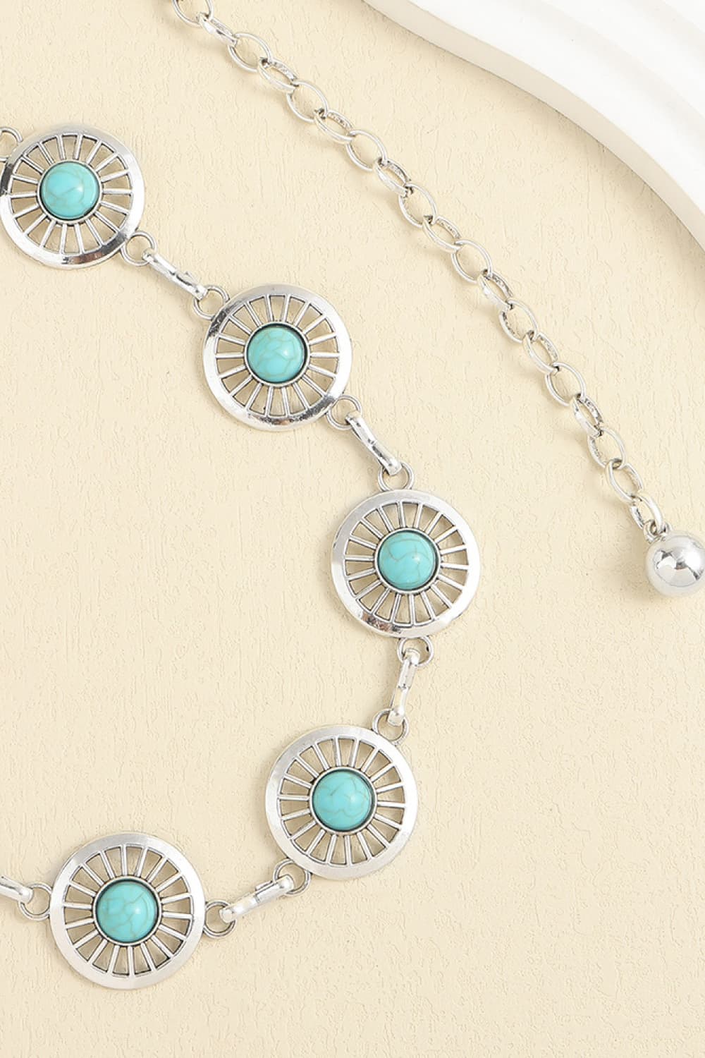 Vintage Turquoise Alloy Belt -