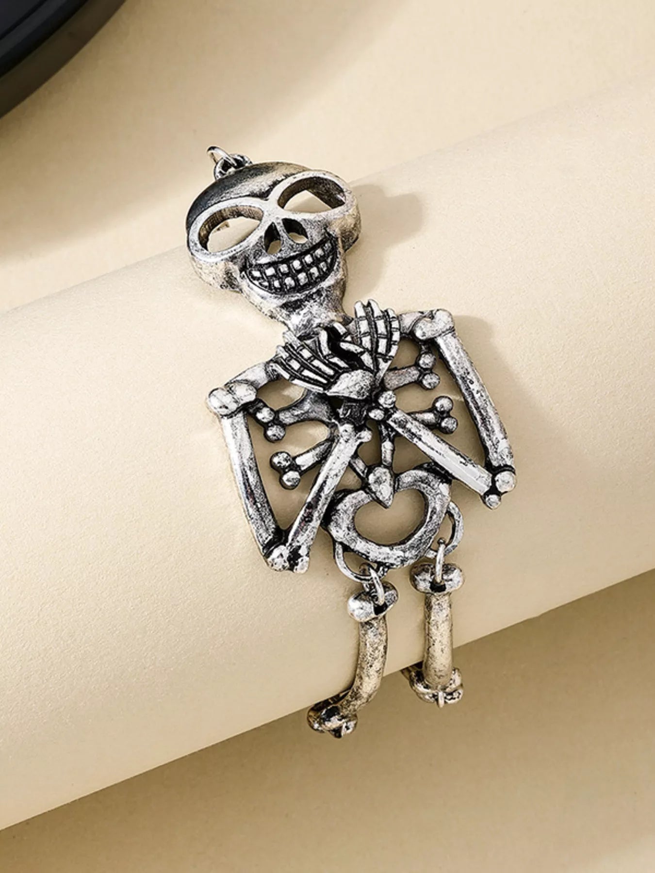Skull Necklace and Bracelet Jewelry Set -