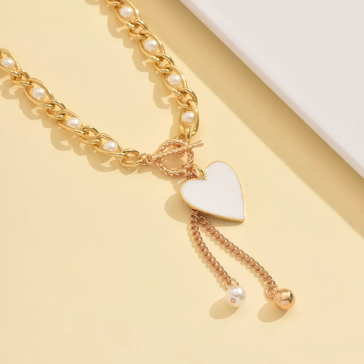 Pearl Heart Necklace -
