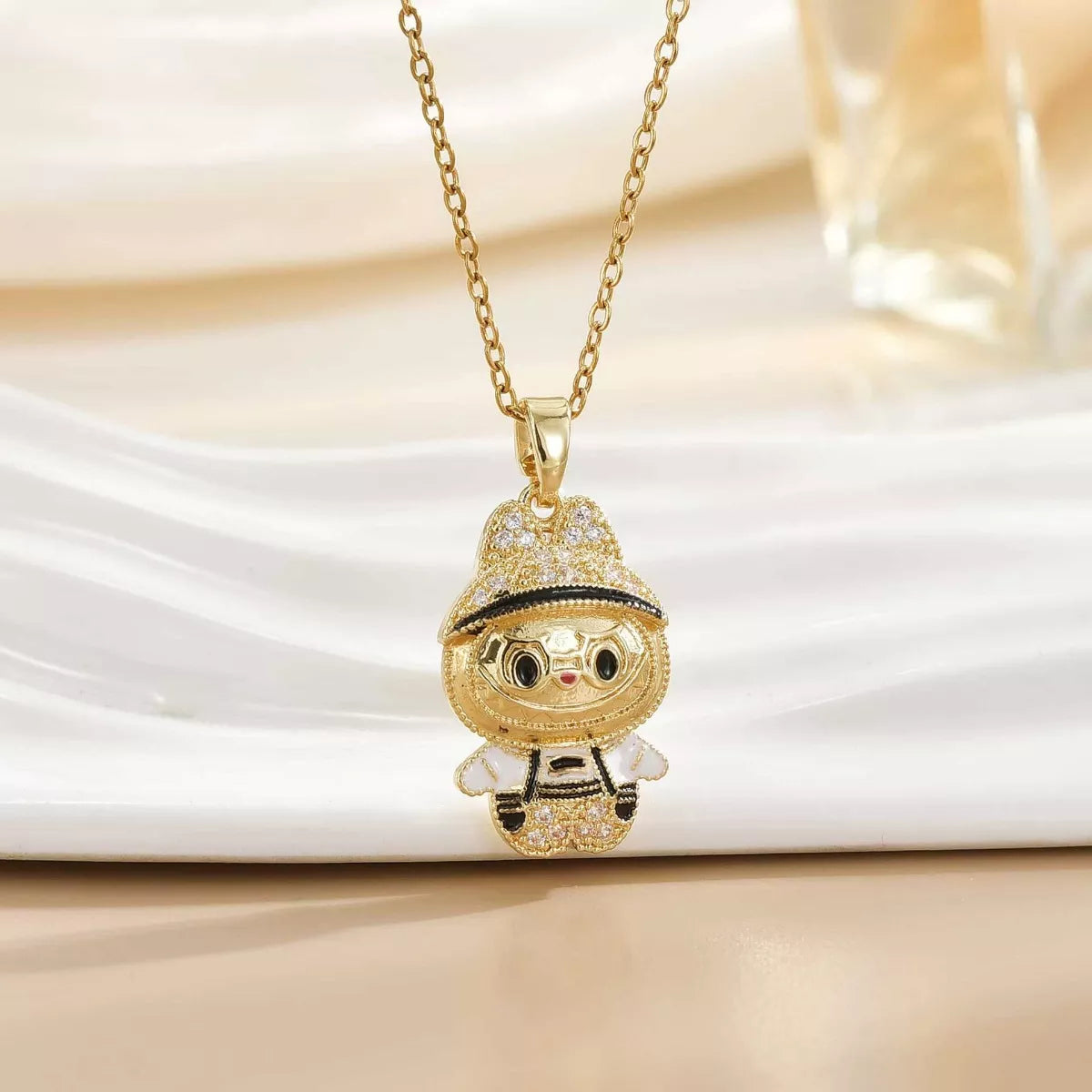 Cartoon Character Pendant Necklace - Style A One Size