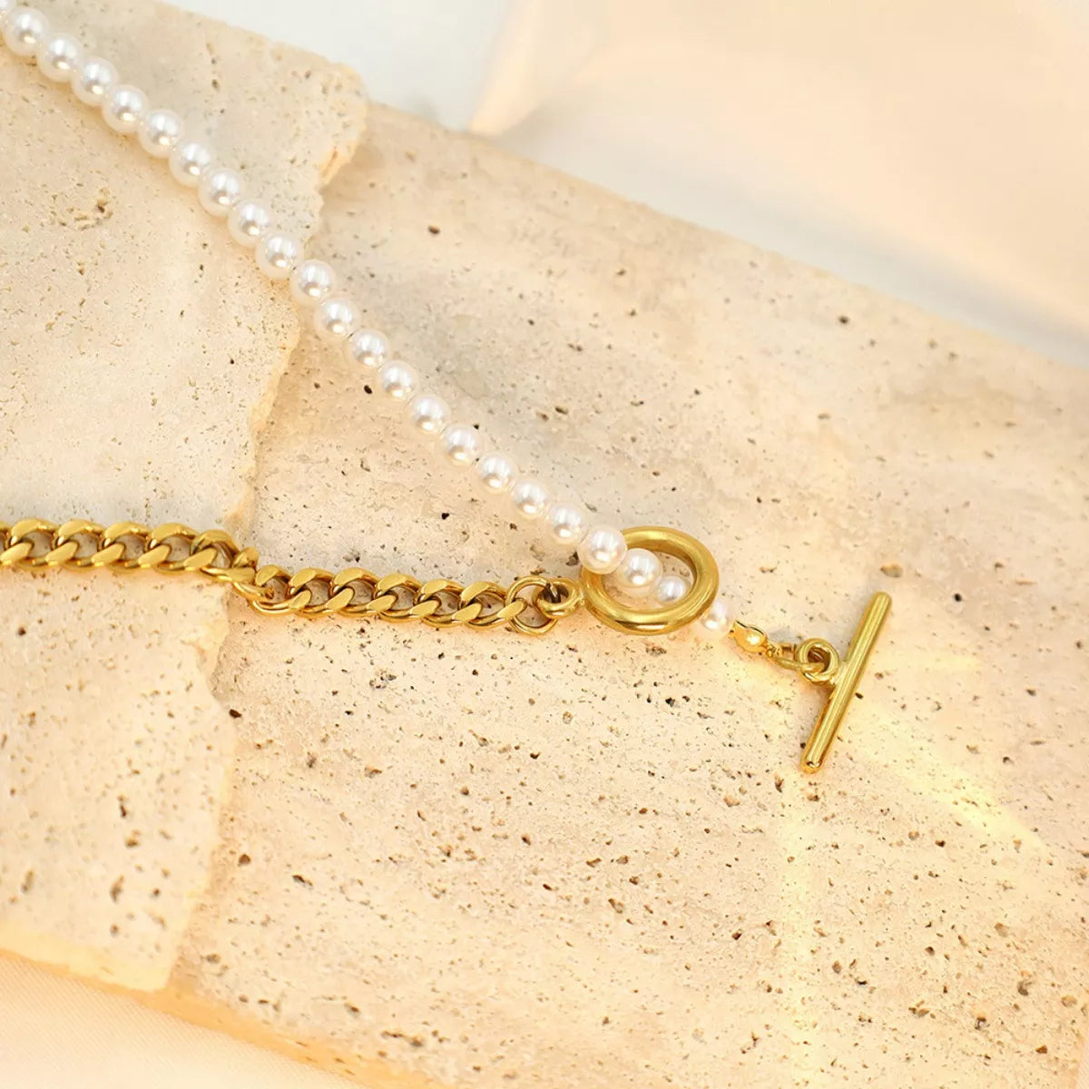 Pearl Toggle Necklace -