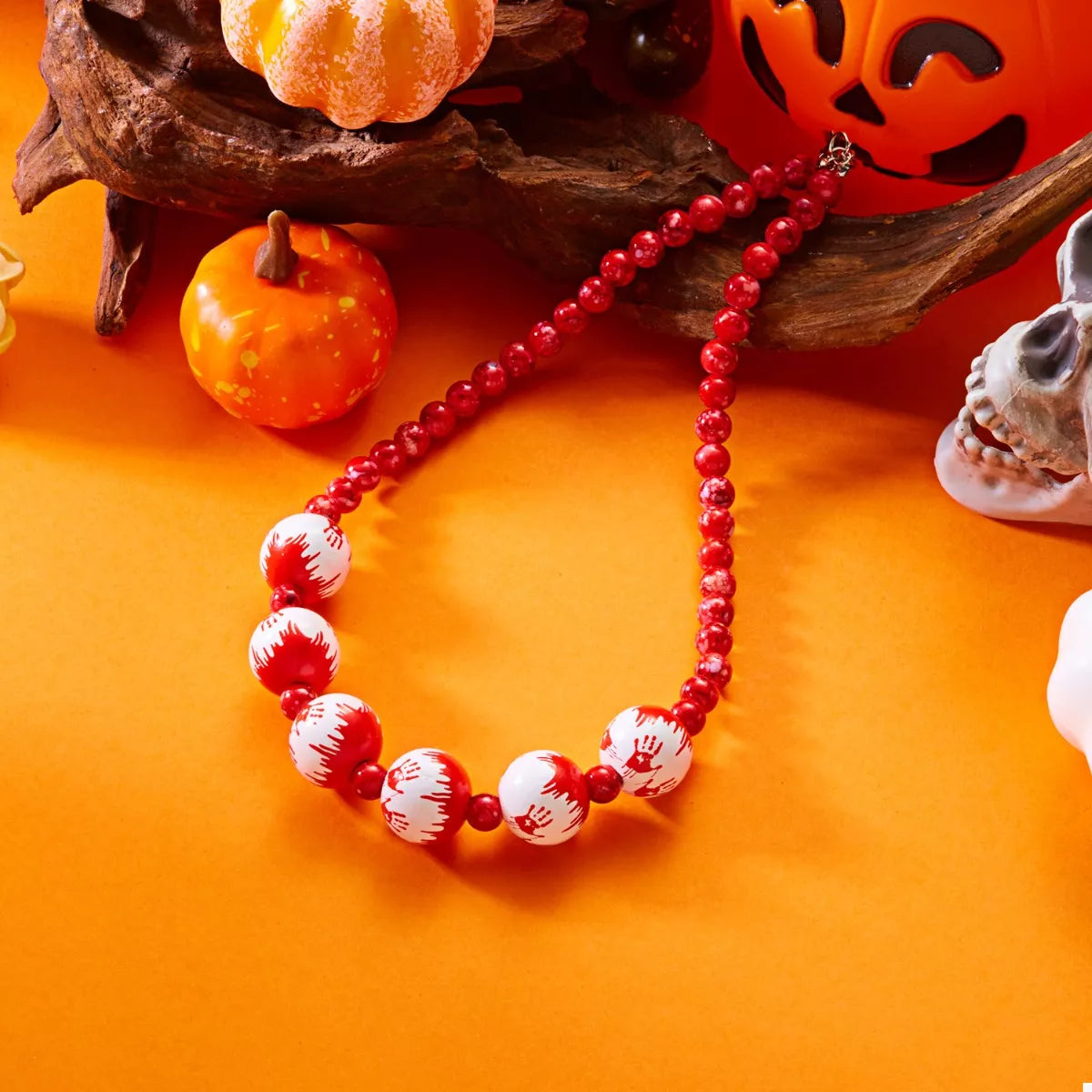 Halloween Necklace and Bracelet Jewelry Set -