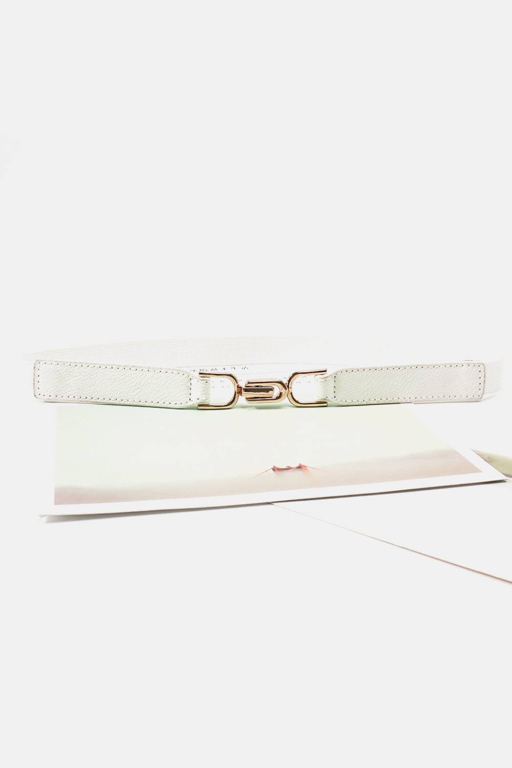 Alloy Buckle Elastic Belt -