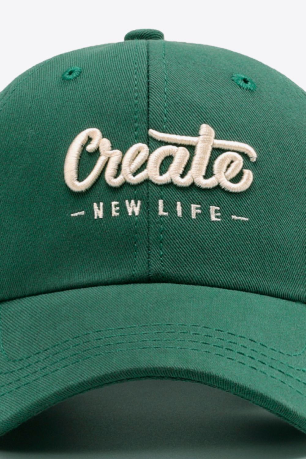 CREATE NEW LIFE Adjustable Cotton Baseball Cap -