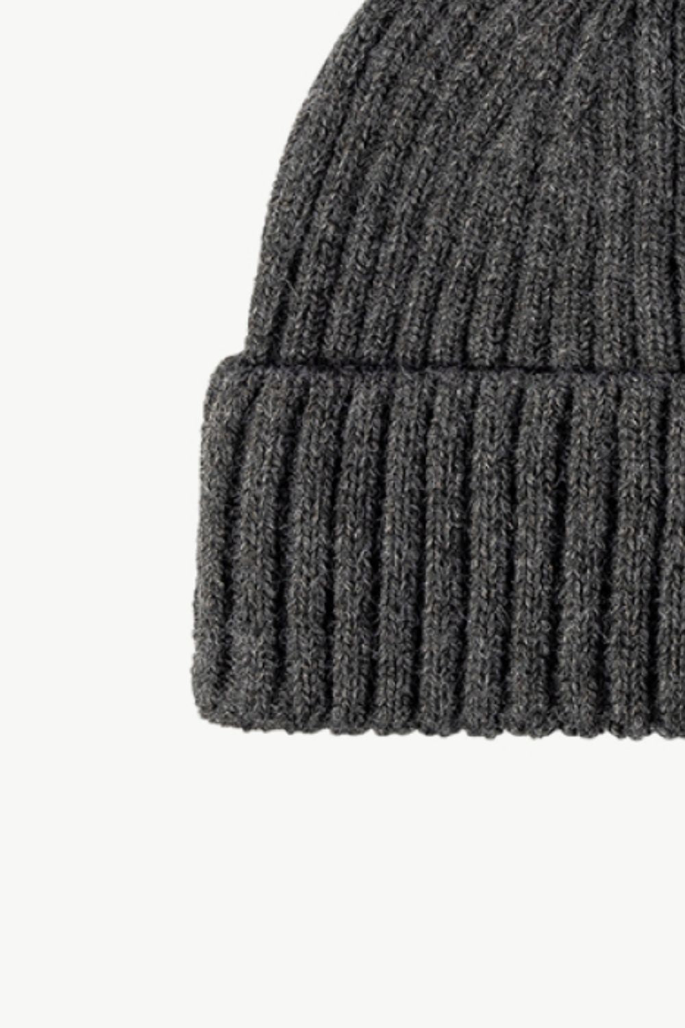 Rib-Knit Cuff Beanie -