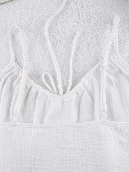 Tie Front Cami and Shorts Lounge Set -
