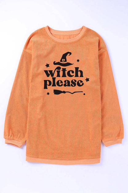 WITCH PLEASE Graphic Sweatshirt - Sherbet