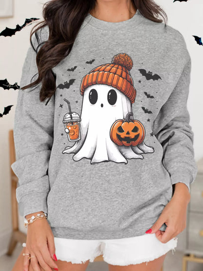 Ghost Round Neck Sweatshirt -