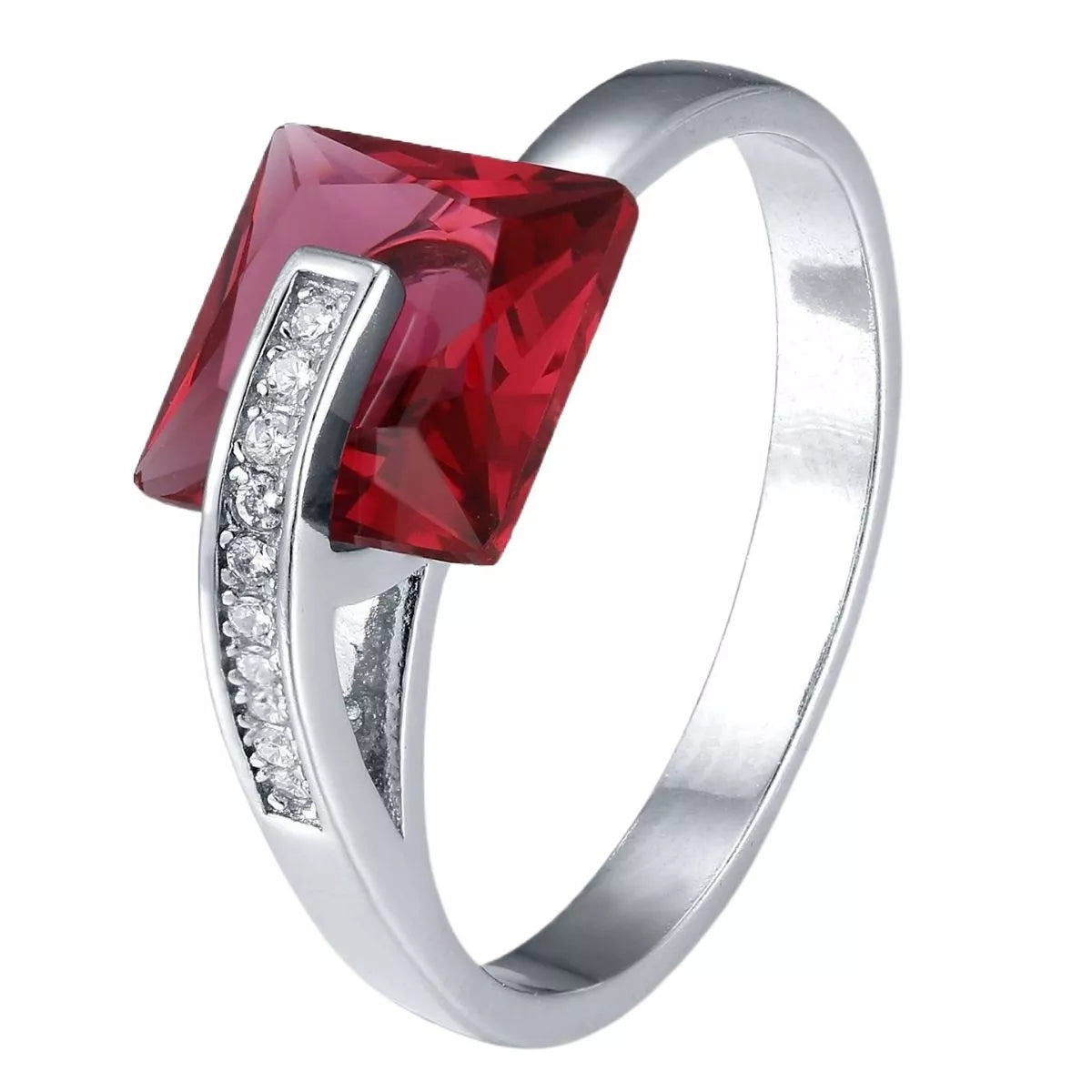 Sterling Silver Square Ring -
