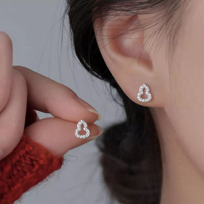 Gourd Shaped Stud Earrings -