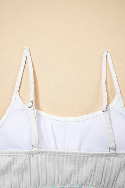 Textured Bikini High Waist Swimsuit Set -