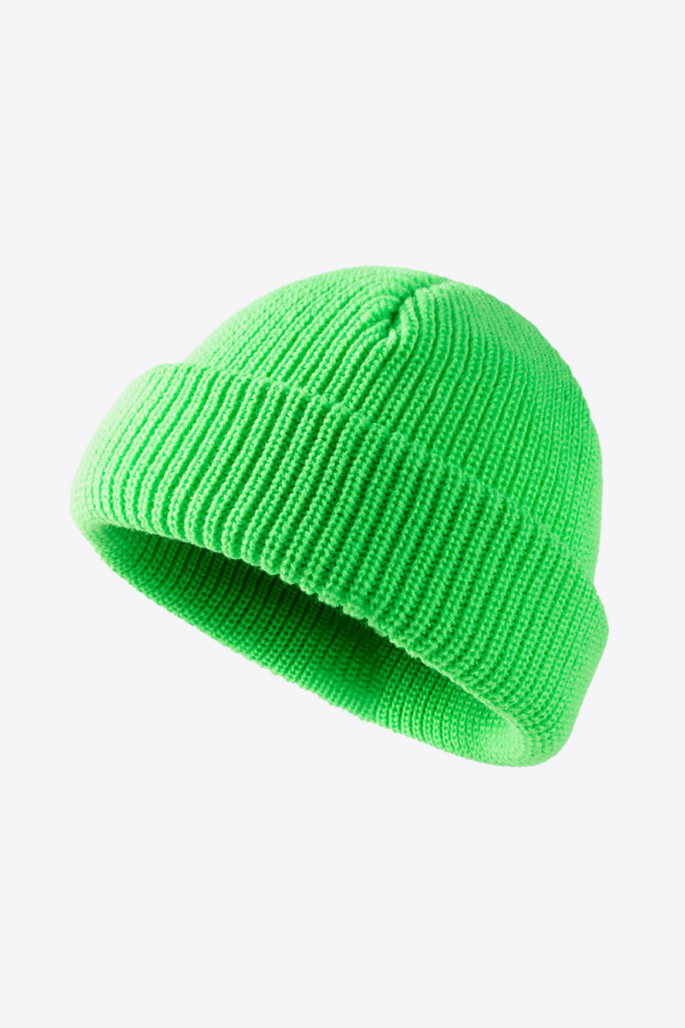 Calling For Winter Rib-Knit Beanie - Green One Size