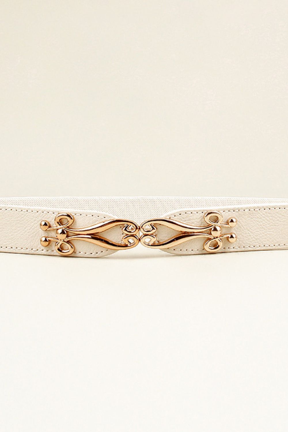 Alloy Buckle Elastic Belt -
