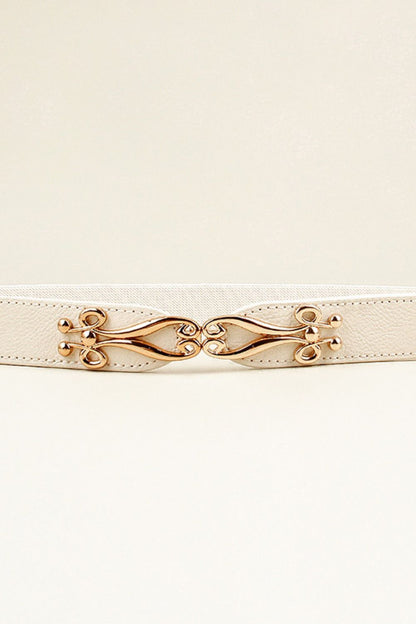 Alloy Buckle Elastic Belt -