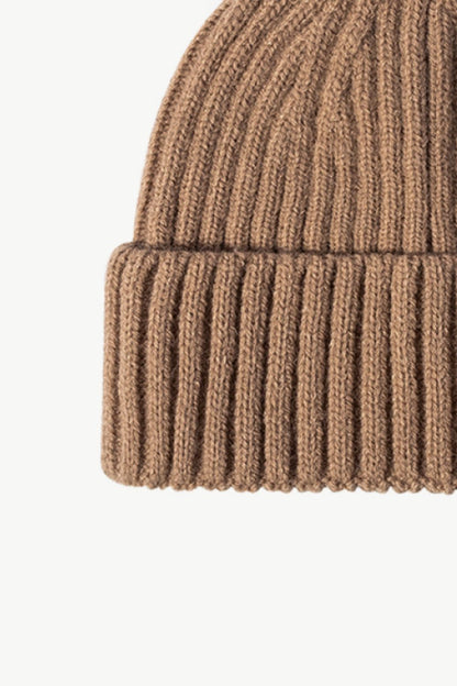 Rib-Knit Cuff Beanie -