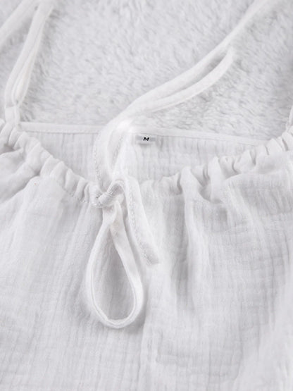 Tie Front Cami and Shorts Lounge Set -